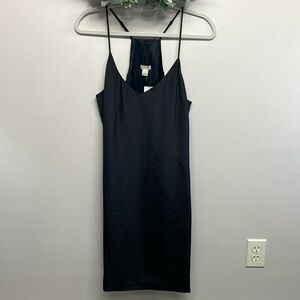 NWT J. Crew Black Slip Dress Spaghetti Strap V-Neck Style B9370 Size 10